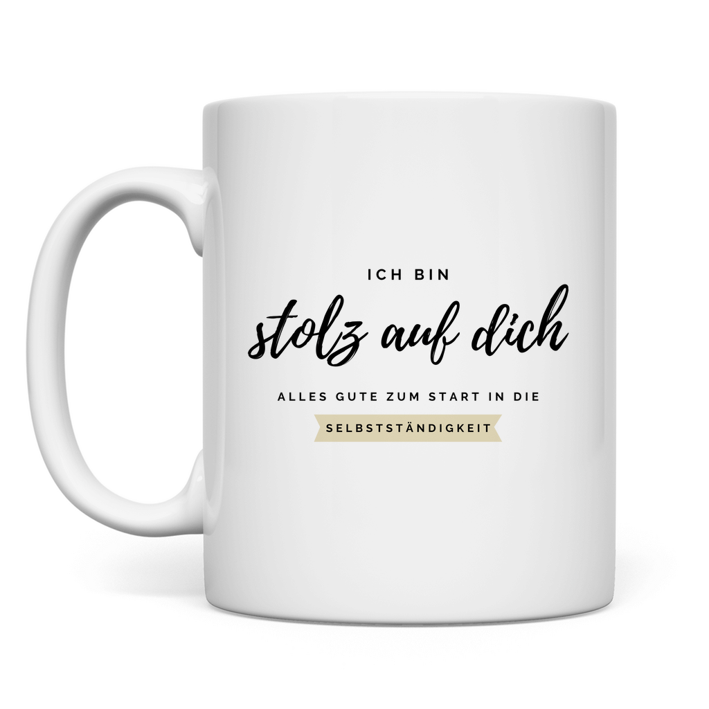 Tasse "Alles Gute zum Start in die Selbstständigkeit"