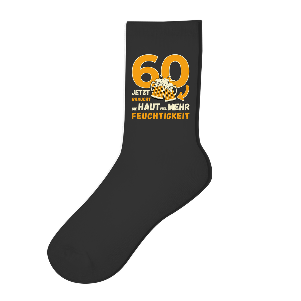 Socken "60 - Jetzt braucht die Haut viel mehr Feuchtigkeit"