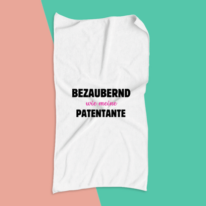 Sport-Handtuch "Bezaubernd wie meine Patentante" 140x70cm