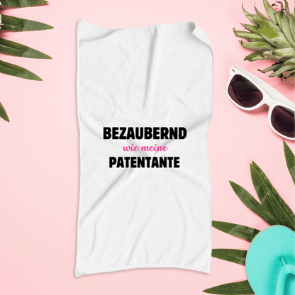Sport-Handtuch "Bezaubernd wie meine Patentante" 140x70cm