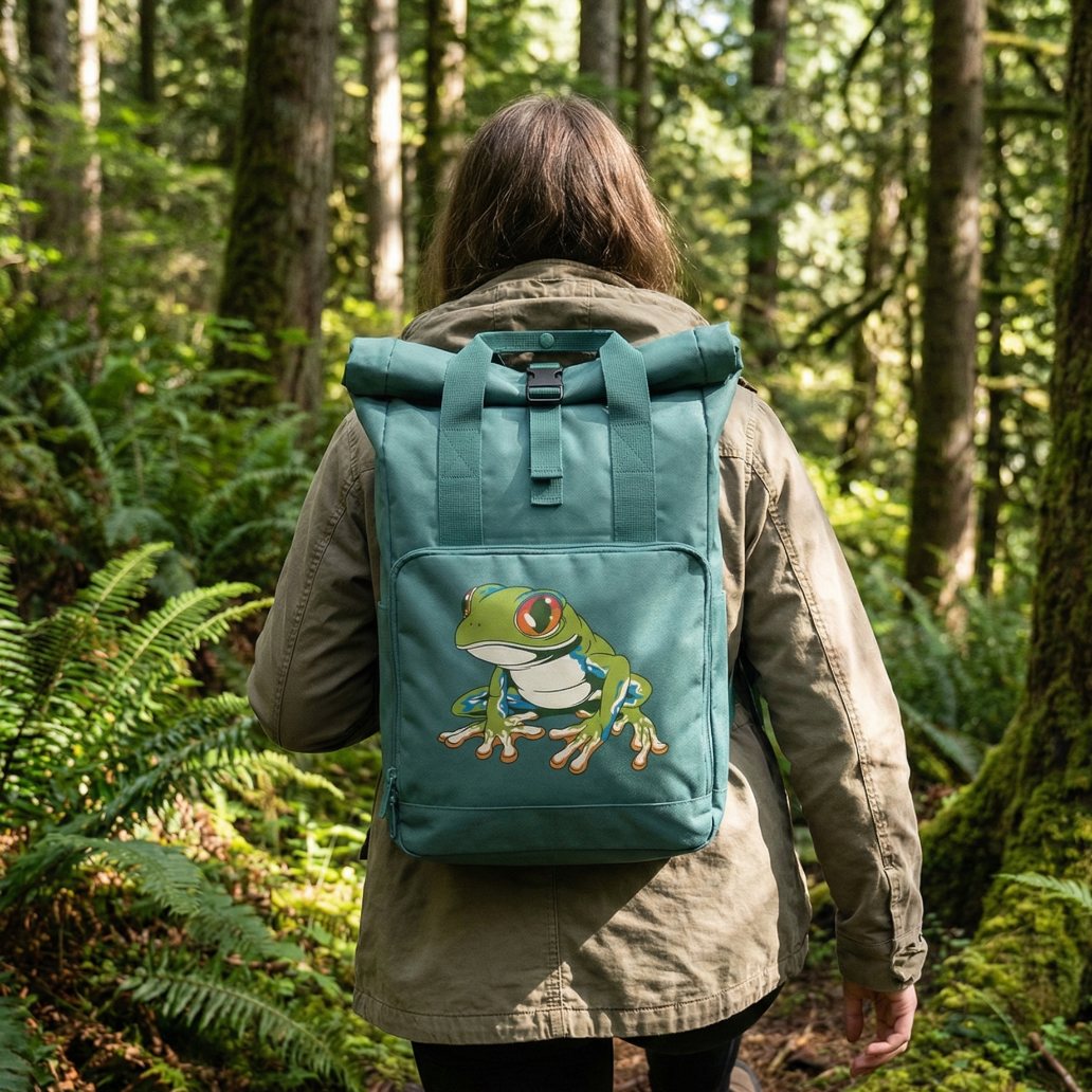 Rucksack "Frosch mit roten Augen"