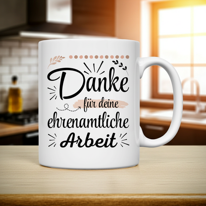 Tasse "Danke für deine ehrenamtliche Arbeit" Lifestylebild