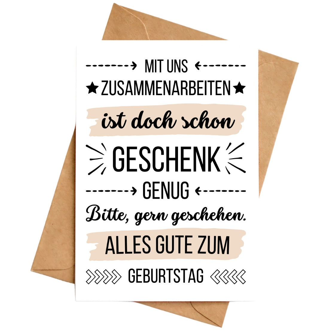 Geburtstagskarte Arbeitskollege/Arbeitskollegin