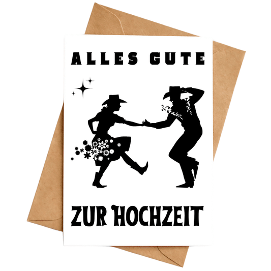Hochzeitskarte "Cowboy"