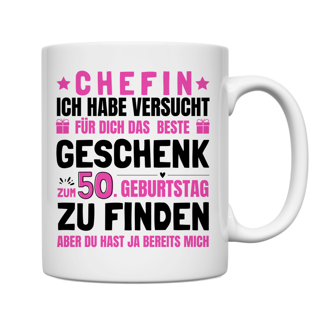 Tasse Chefin 50. Geburtstag Geschenk