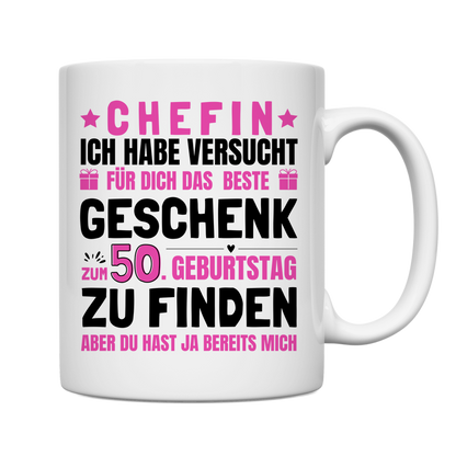 Tasse Chefin 50. Geburtstag Geschenk
