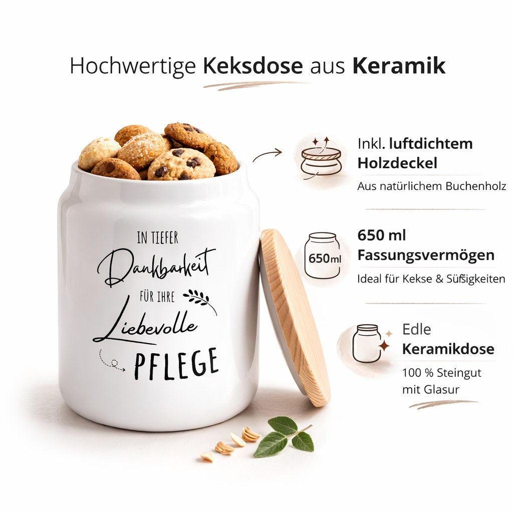 Keksdose Dankeschön Pflegepersonal Eigenschaften