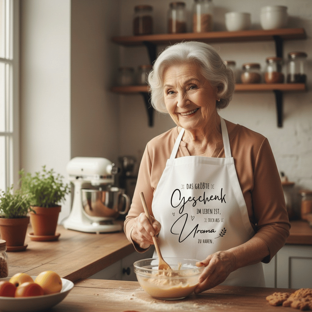 Kochschürze "Das größte Geschenk im Leben ist, dich als Uroma zu haben"