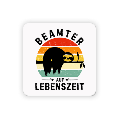 Kühlschrankmagnet "Beamter auf Lebenszeit" (Faultier-Motiv)