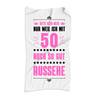 Sport-Handtuch zum 50. Geburtstag für Frauen