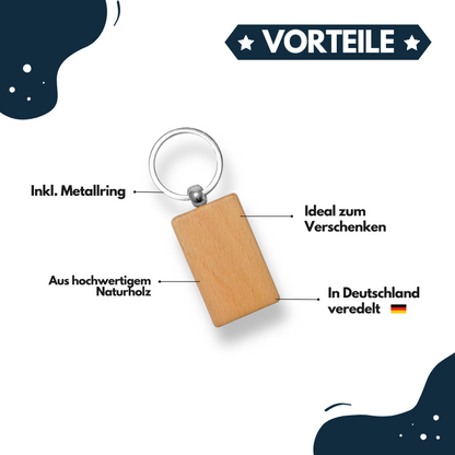 Schlüsselanhänger 3x5cm Vorteile