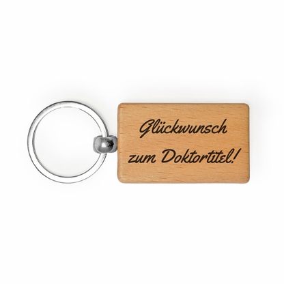 Schlüsselanhänger "Glückwunsch zum Doktortitel"