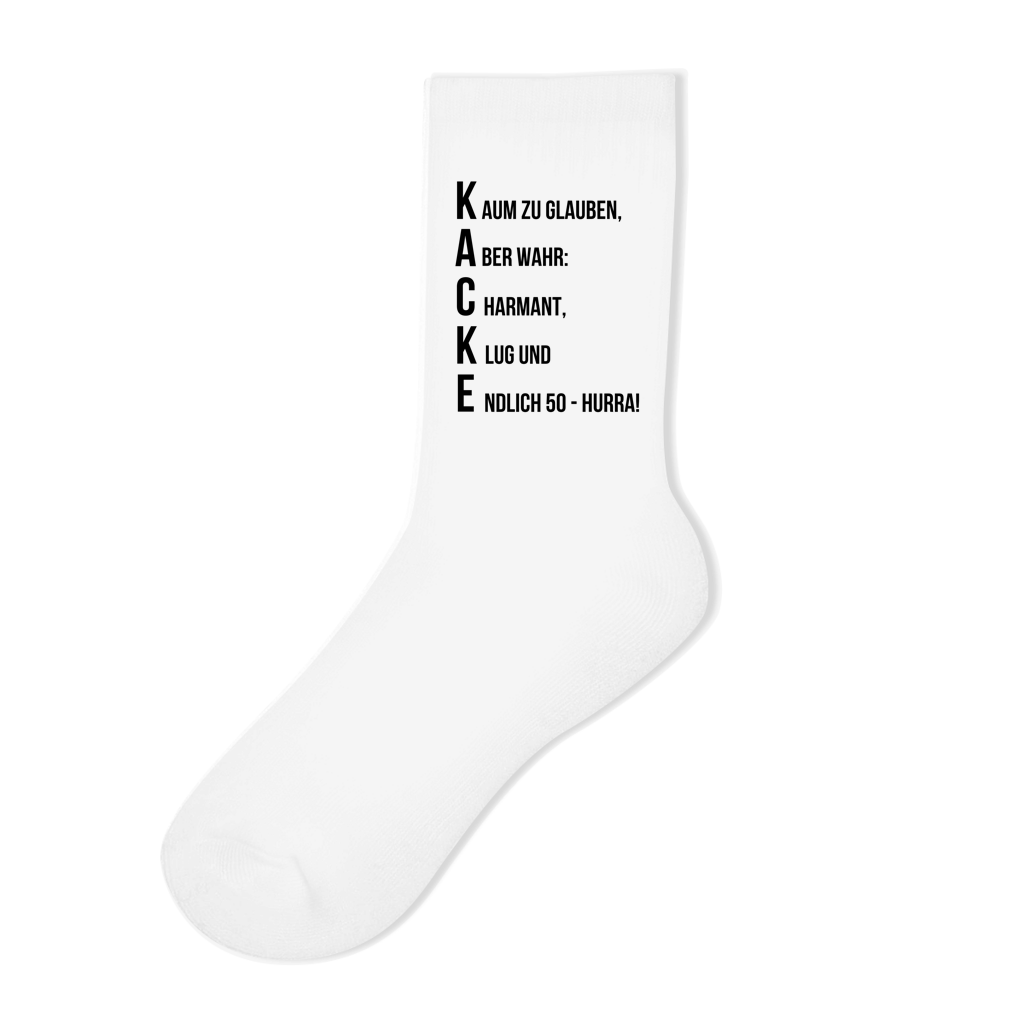 Socken "Endlich 50 - Kaum zu glauben"