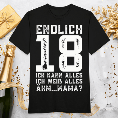 T-Shirt 18. Geburtstag lustig Jungen
