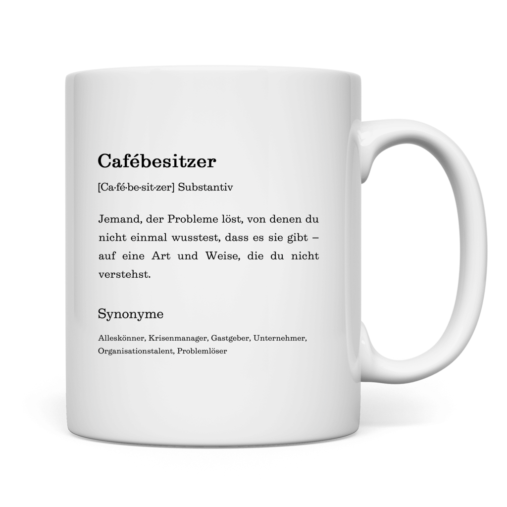 Tasse "Cafébesitzer" (Definition)