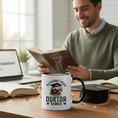 Tasse Geschenk Doktortitel "Du kannst mich jetzt Doktor nennen"