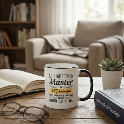 Tasse Geschenk Master Psychologie