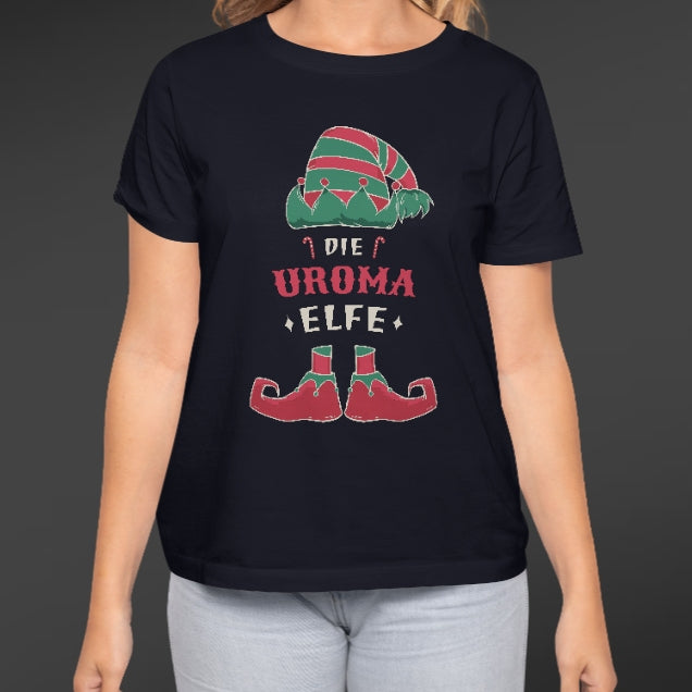 Weihnachts T-Shirt Uroma Elfe