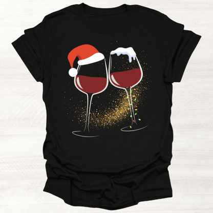 Weihnachts-T-Shirt Weihnachten Frauen Weinliebhaberin
