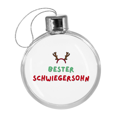 Weihnachtskugel Weihnachtsgeschenk "Bester Schwiegersohn"