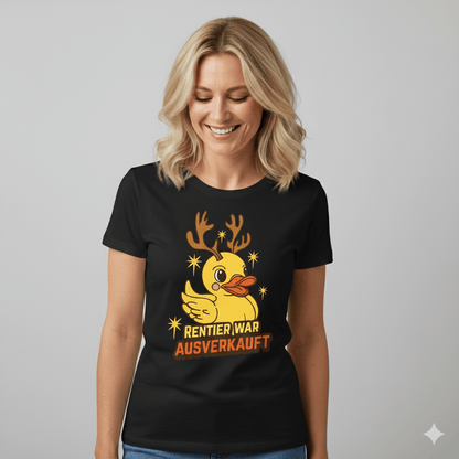 Weihnachtsshirt Rentier war ausverkauft Entenmotiv
