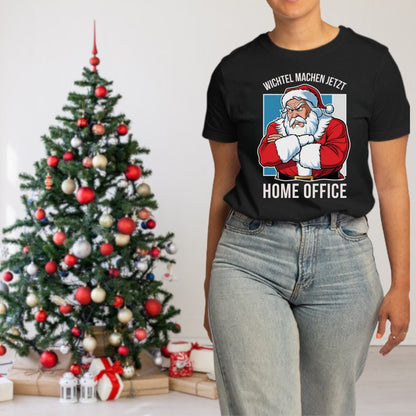 Frauen T-Shirt "Weihnachts-Wichtel machen jetzt Home Office"