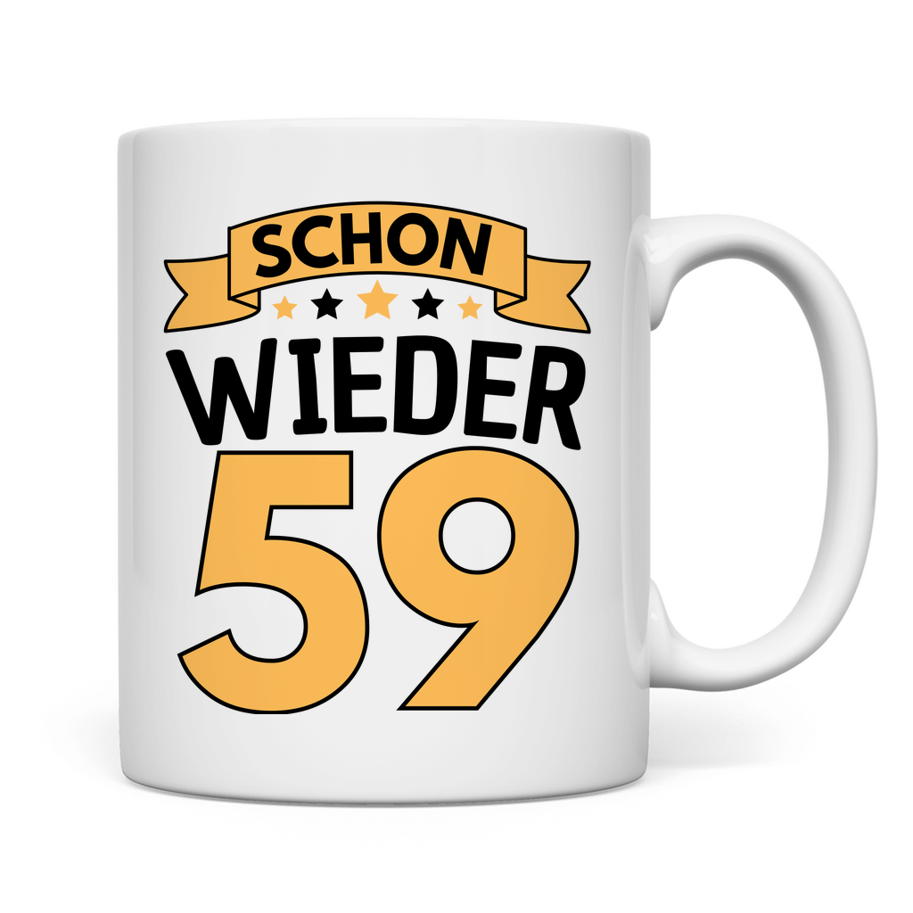 Tasse "Schon wieder 59" (Orangenes Motiv)