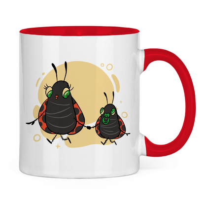 Tasse "Marienkäfer Mama und Kind"