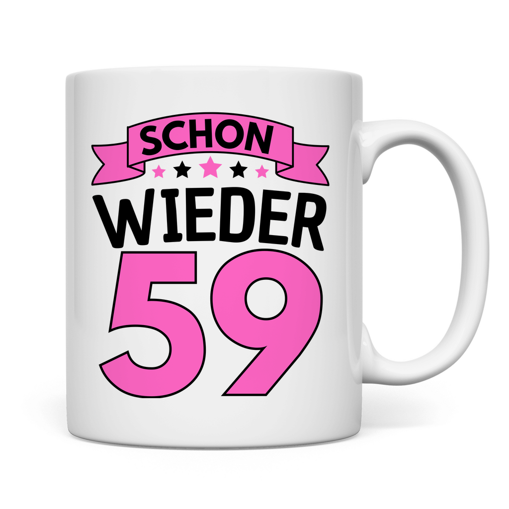 Tasse "Schon wieder 59" (Pinkes Motiv)