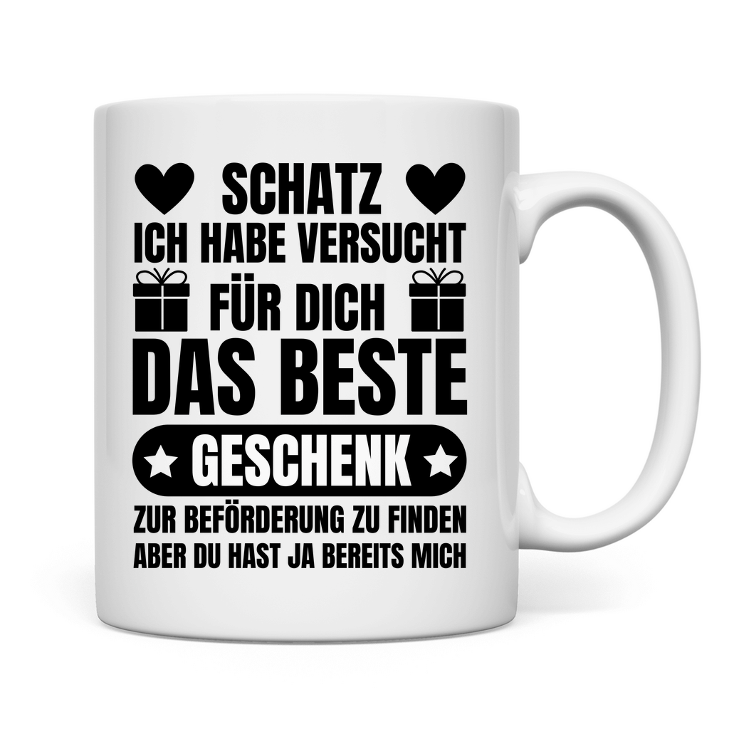 Tasse "Geschenk für den Partner zur Beförderung"