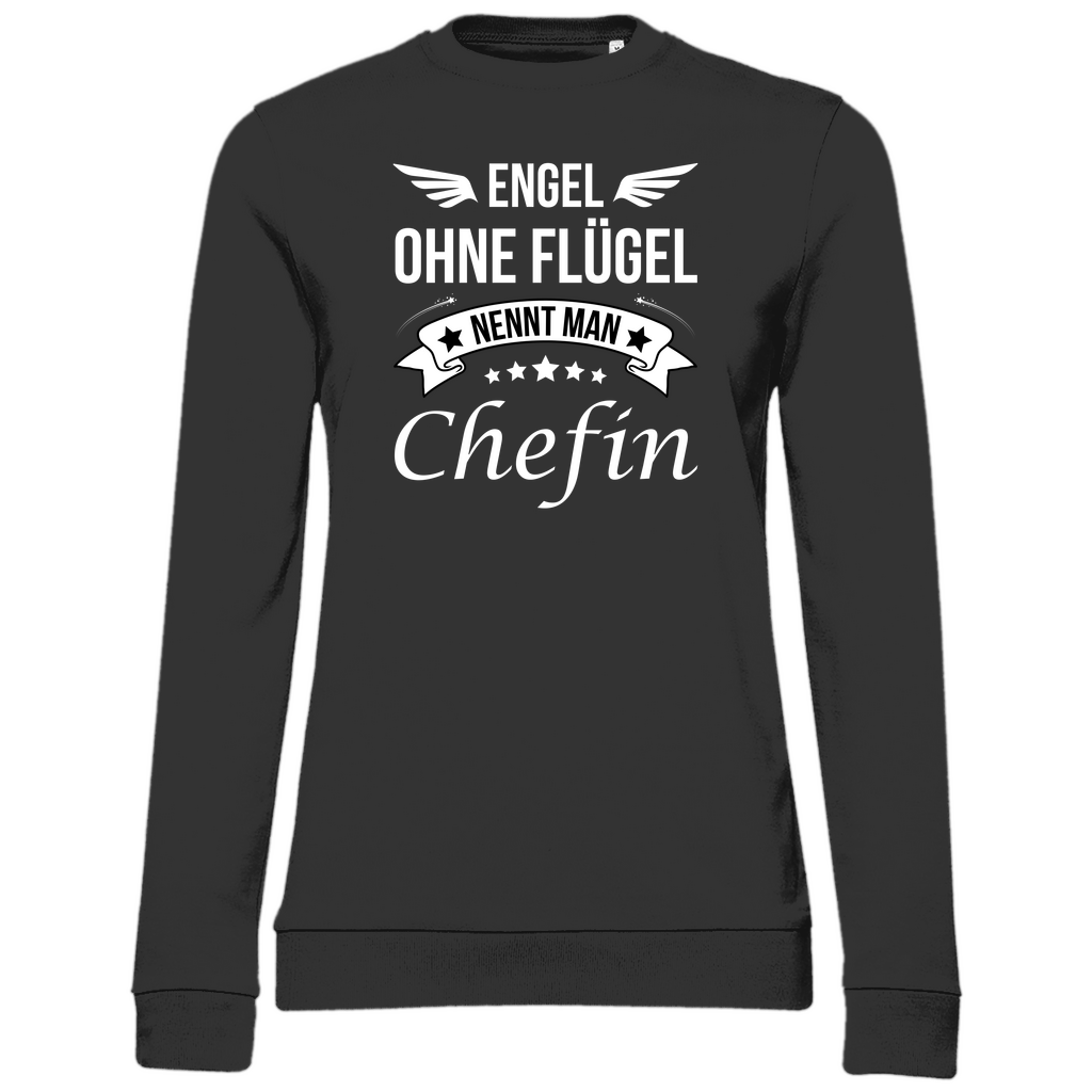 Damen Sweatshirt "Engel ohne Flügel nennt man Chefin"