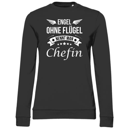 Damen Sweatshirt "Engel ohne Flügel nennt man Chefin"