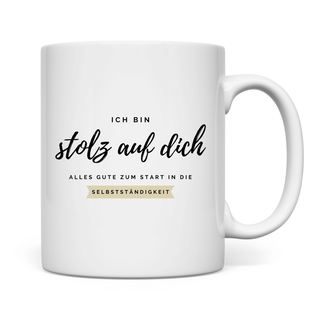 Tasse "Alles Gute zum Start in die Selbstständigkeit"