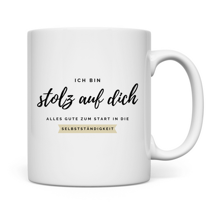 Tasse "Alles Gute zum Start in die Selbstständigkeit"
