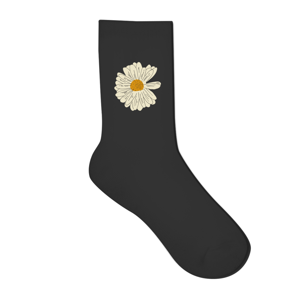 Socken "Minimalistisches Gänseblümchen"