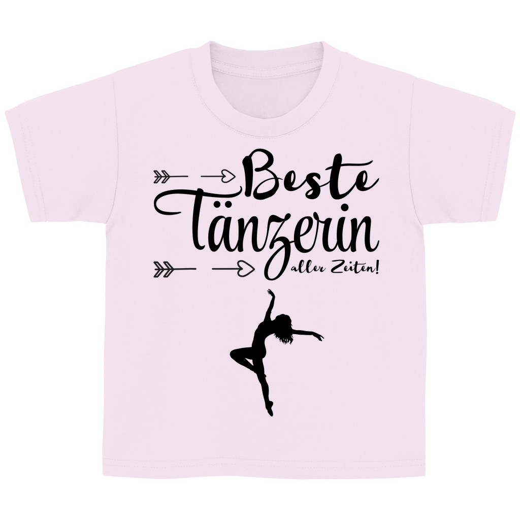 Kinder T-Shirt "Beste Tänzerin aller Zeiten!" rosa