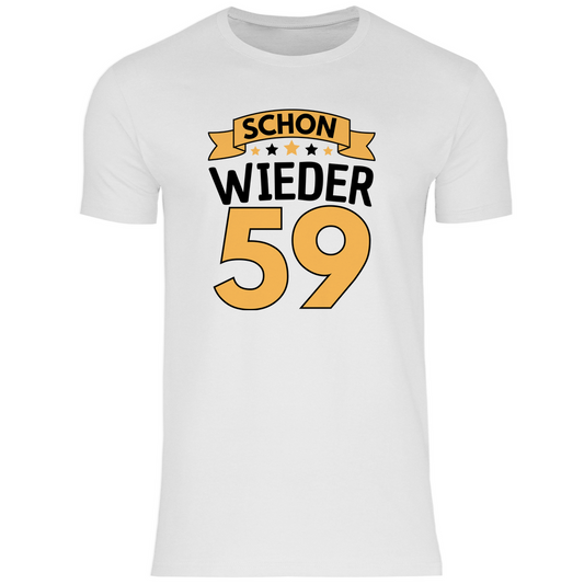 Herren T-Shirt "Schon wieder 59" (Orangenes Motiv)