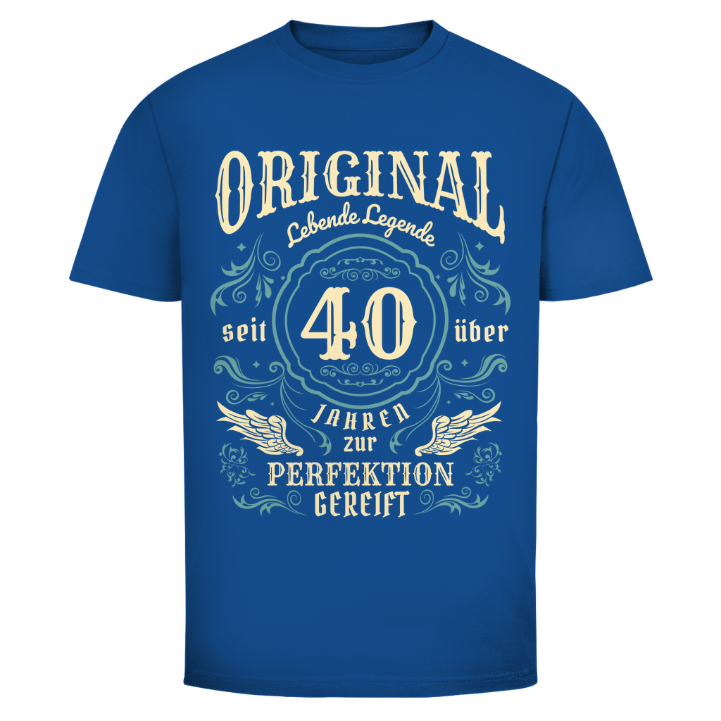 Herren T-Shirt "Lebende Legende seit 40 Jahren" blau