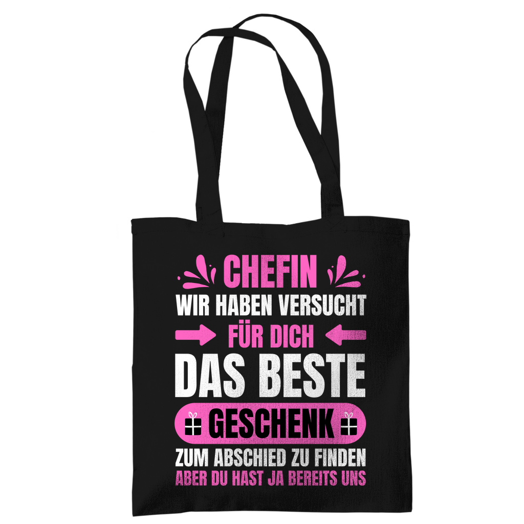 Tragetasche "Chefin - Haben versucht das beste Geschenk zu finden"