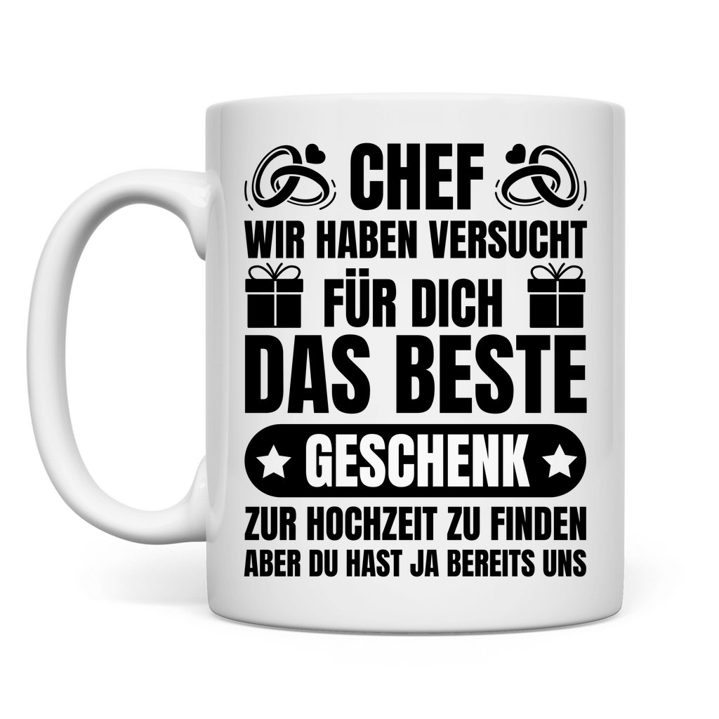 Tasse für den Chef als Geschenk zur Hochzeit