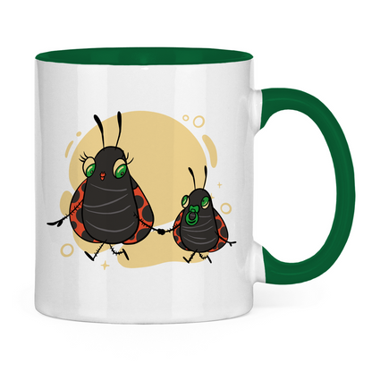 Tasse "Marienkäfer Mama und Kind"