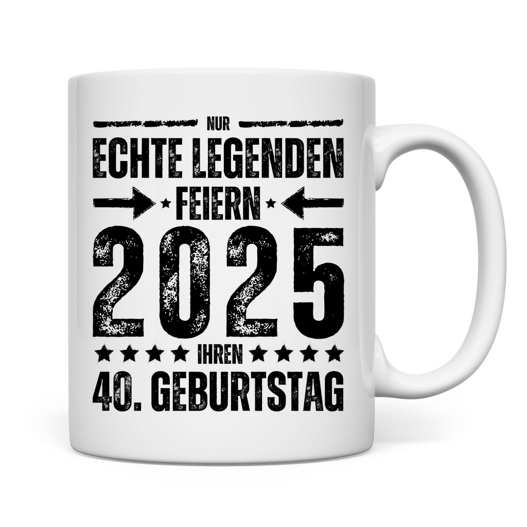 Tasse "40. Geburtstag 2025"