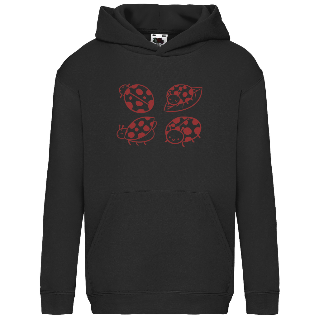 Kids Basic Hoodie "4 Marienkäfer"