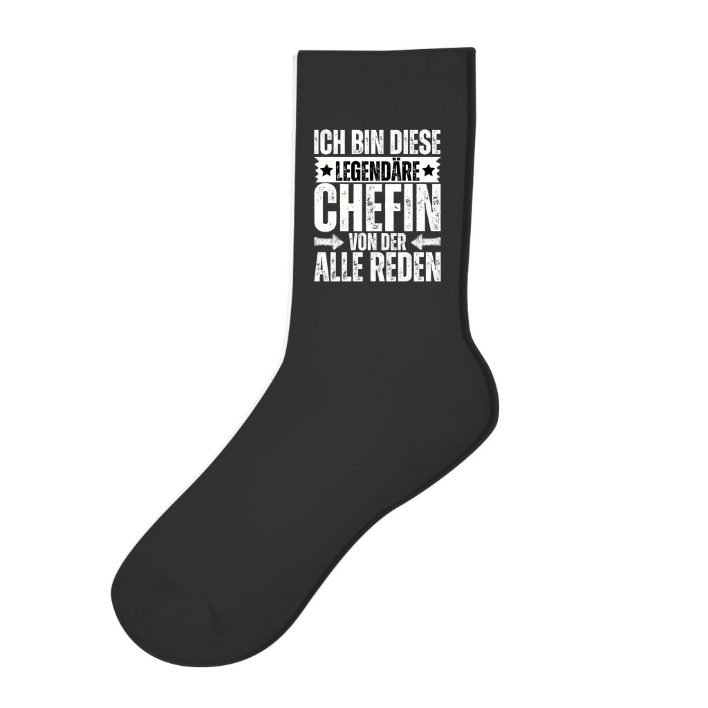 Socken "Ich bin diese legendäre Chefin, von der alle reden"