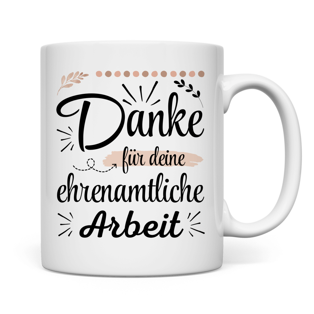 Tasse "Danke für deine ehrenamtliche Arbeit"