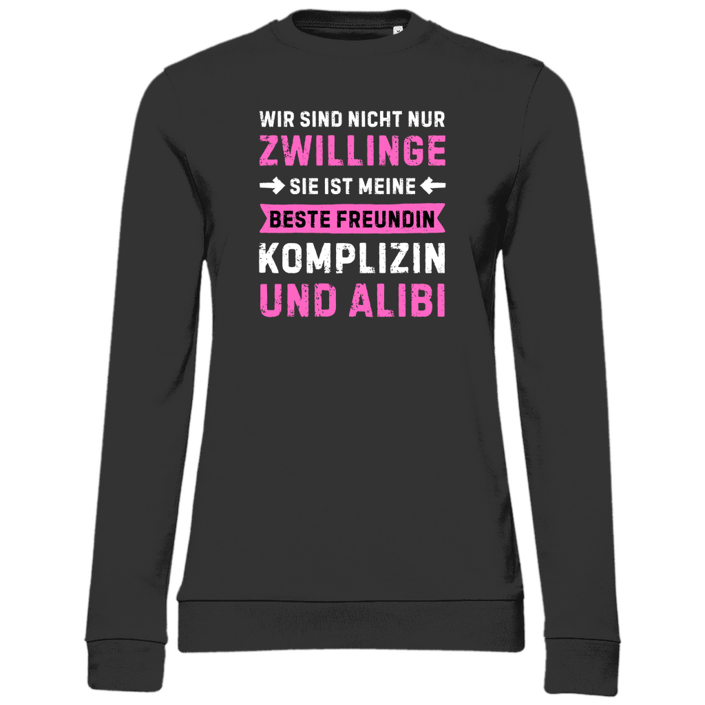 Damen Sweatshirt "Wir sind nicht nur Zwillinge, auch beste Freundinnen"