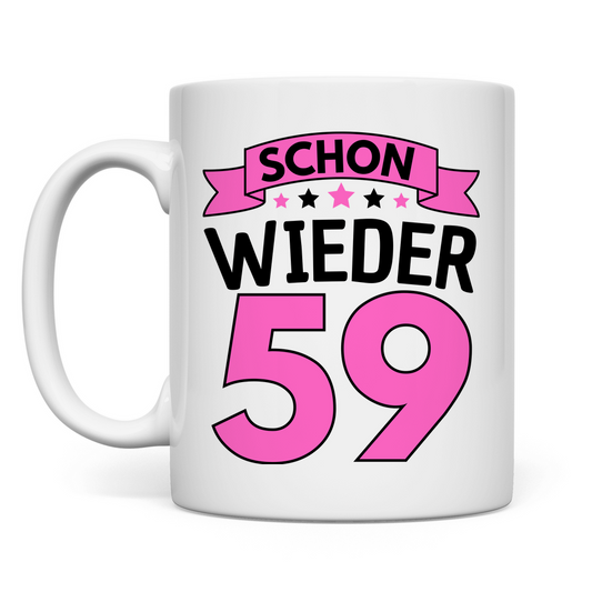 Tasse "Schon wieder 59" (Pinkes Motiv)