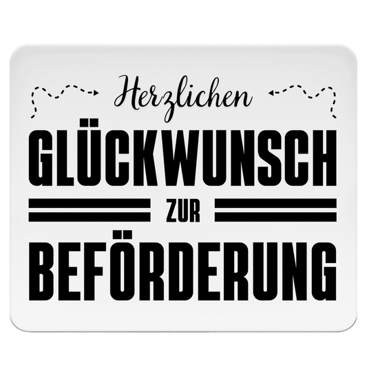 Mousepad "Herzlichen Glückwunsch zur Beförderung"