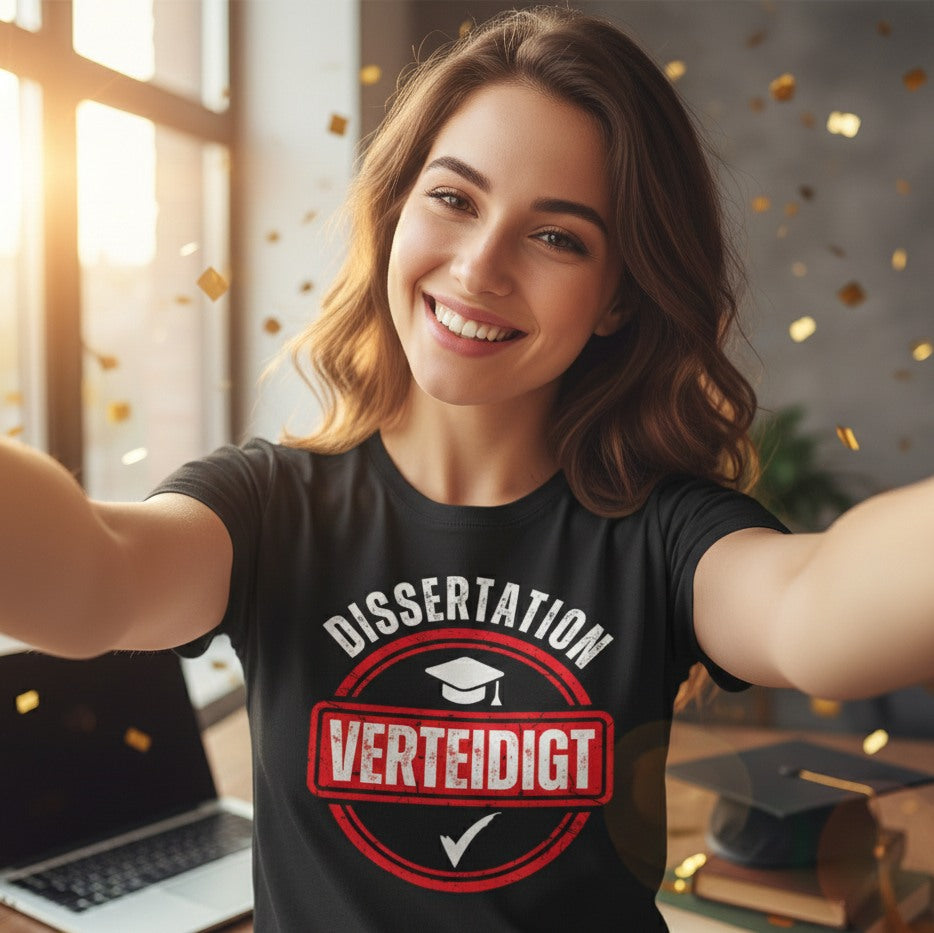 Dissertation verteidigt T-Shirt Maenner