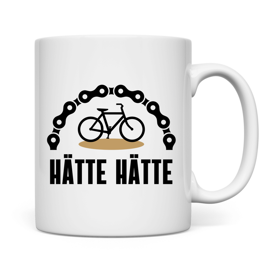 Tasse "Hätte Hätte Fahrradkette"